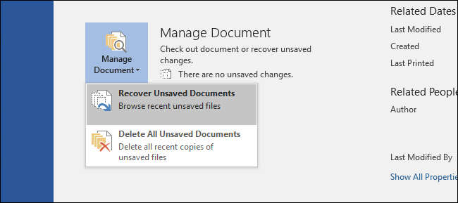 how do i recover an unsaved word document in word for mac 2011